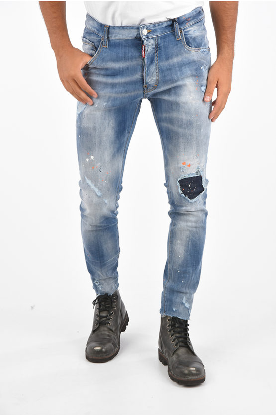 Dsquared2 Skinny Fit SUPER TWINKY Jeans 17 Cm men - Glamood Outlet