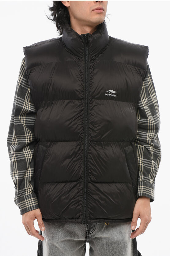 Balenciaga Skiwear Oversized Padded Vest With Front Zip