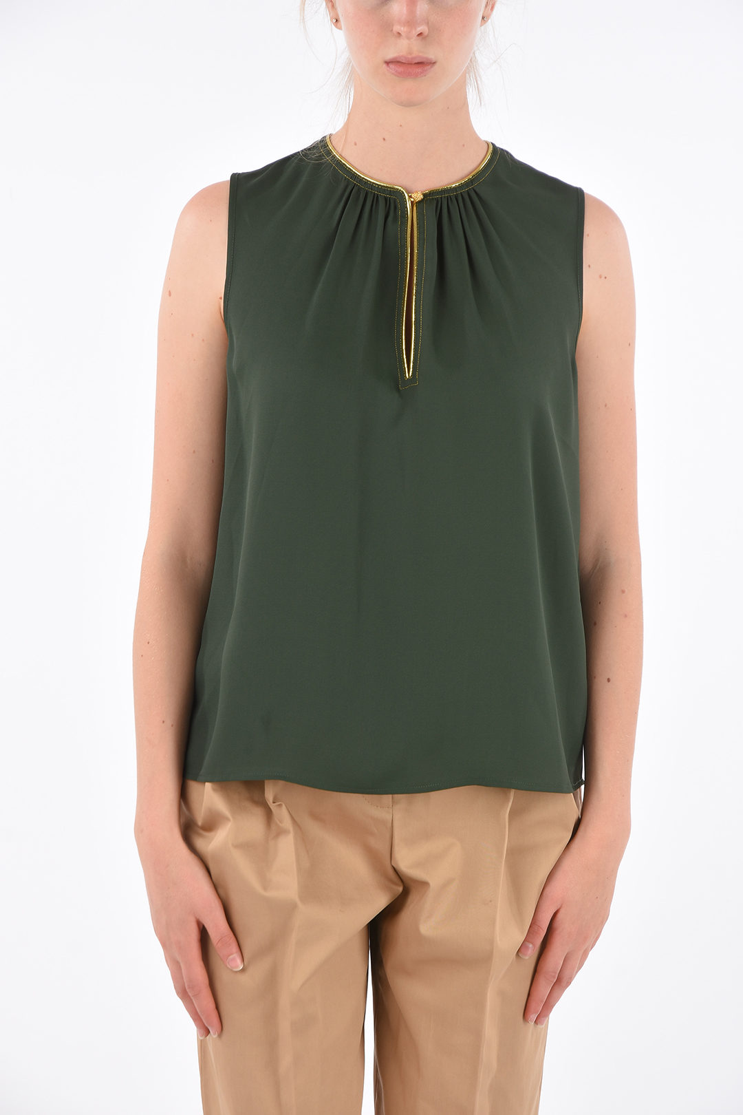 Tory Burch Sleeveless Blouse with Jewel Detail women - Glamood Outlet