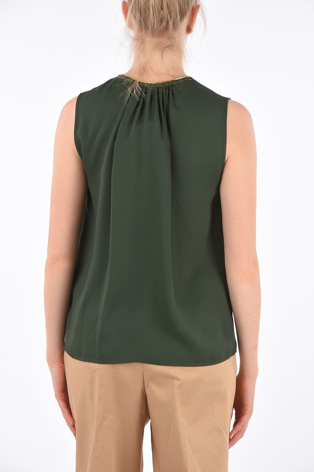 Tory Burch Sleeveless Blouse with Jewel Detail women - Glamood Outlet