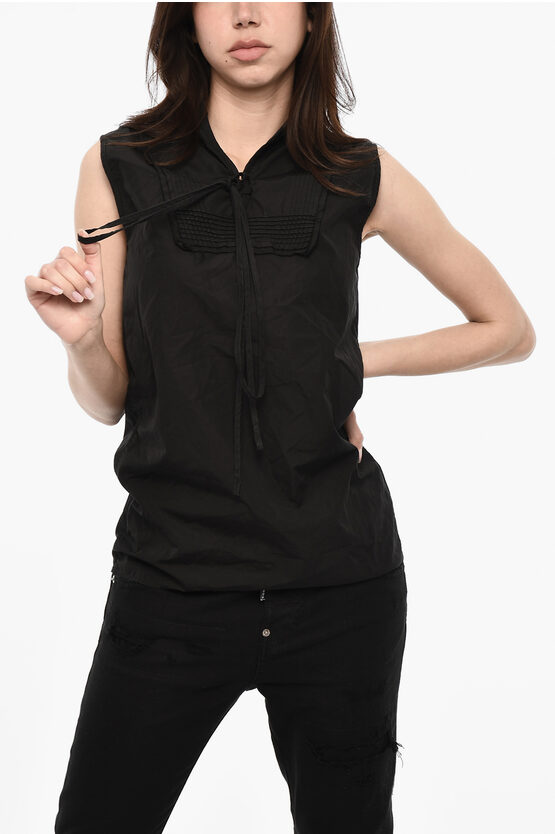 Dsquared2 Sleeveless Blouse With Lace-up Detail