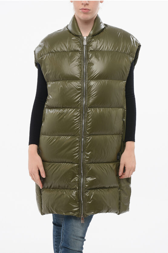 Bacon Sleeveless Storm Fury Down Jacket In Green