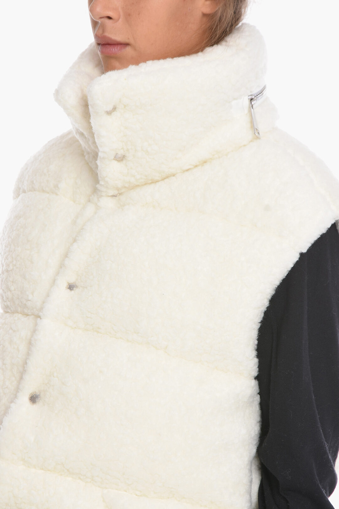 Khrisjoy Sleeveless Teddy Down Jacket women - Glamood Outlet Khrisjoy Sleeveless Teddy Down Jacket women - Glamood Outlet