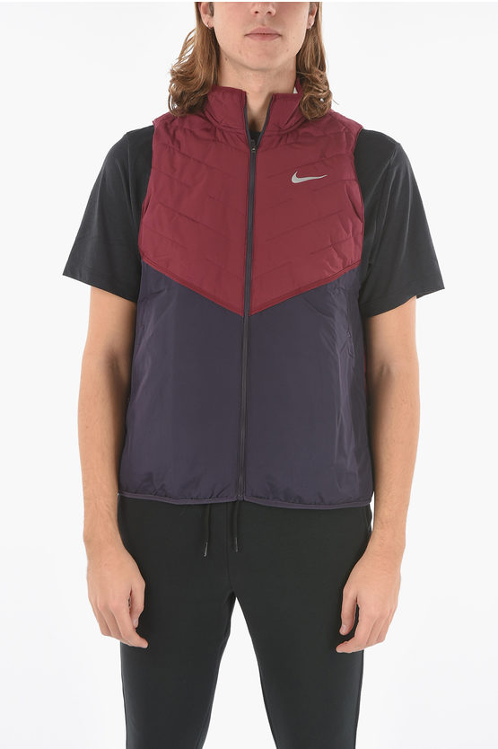 Nike Sleeveless Therma Fit Jacket In Blue