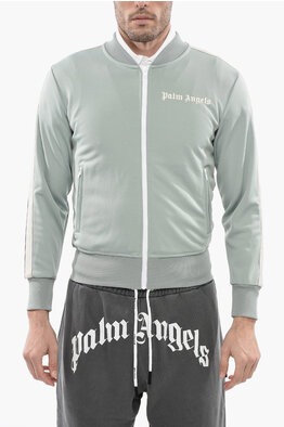 Palm Angels Track Pants with Contrasting side Bands and Ankle Zip