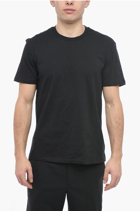 Neil Barrett Slim Fit 2 Pairs Of Crew-neck T-shirt Set In Black