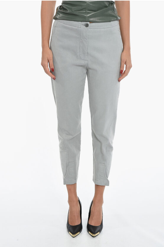 Aspesi Slim Fit 3 Pockets Trousers In Grey