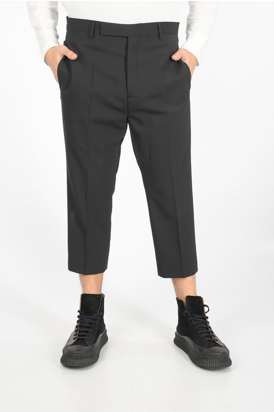 Rick Owens slim fit ASTAIRES cropped pants men - Glamood Outlet