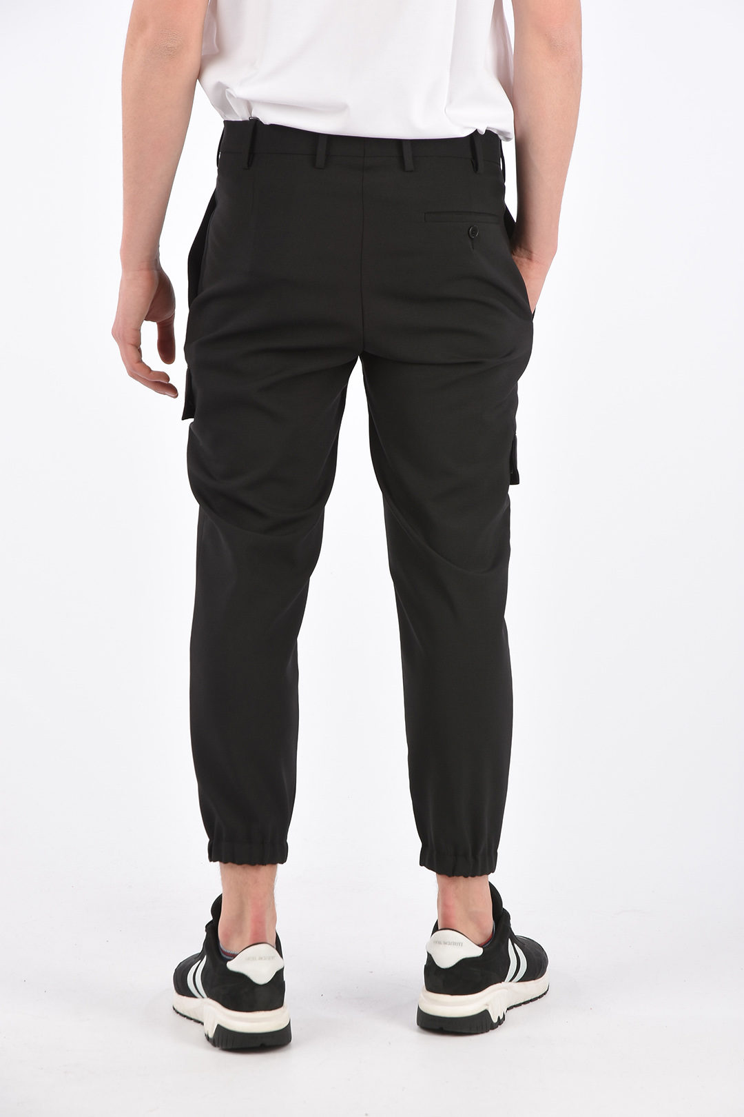 White Mountaineering Cargo Pants with Elastic Ankle Band men - Glamood  Outlet