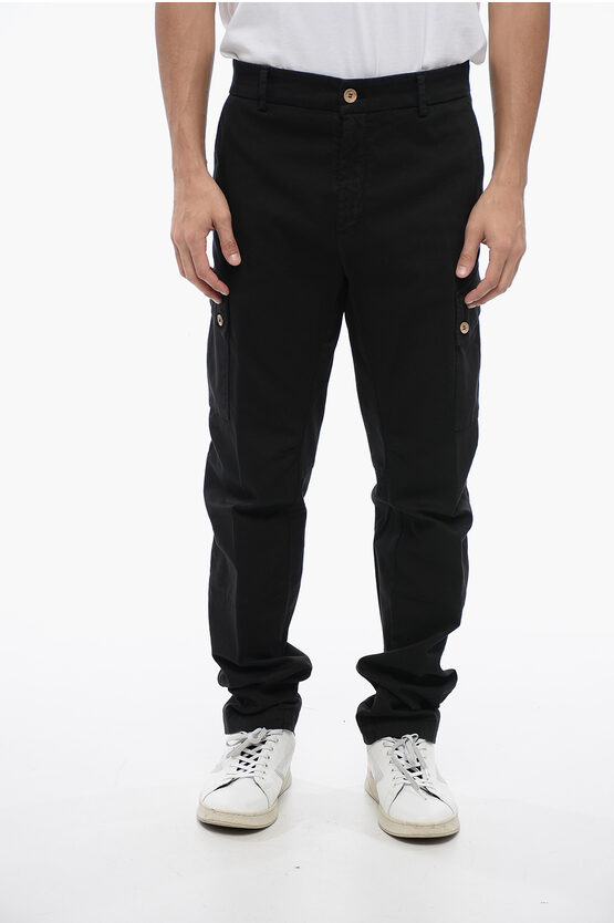 MAISON CLOCHARD SLIM-FIT CARGO PANTS 