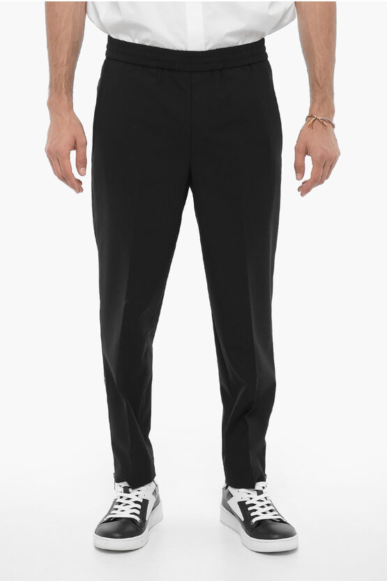 Neil Barrett Slim Fit Casual Pants With Ankle Zip