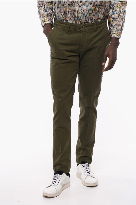 Cruna Slim-fit Chino Trousers In Metallic
