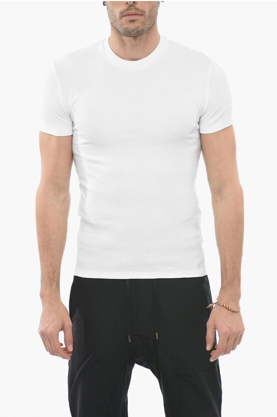 Neil Barrett Slim Fit Cotton Crew-neck T-shirt In White
