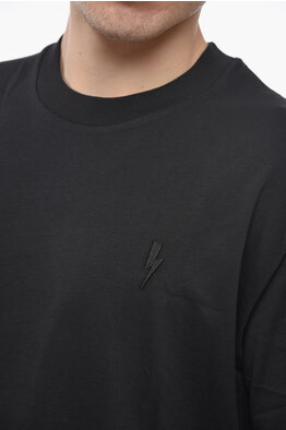 Destin Nude Vneck T-shirt  Men's designer lace T-shirt
