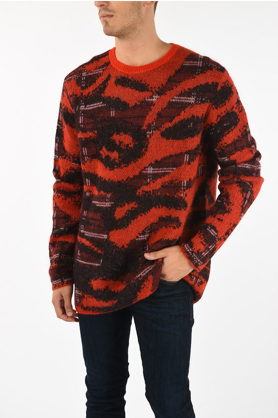 Neil Barrett Slim Fit Crew-neck Sweater In Red