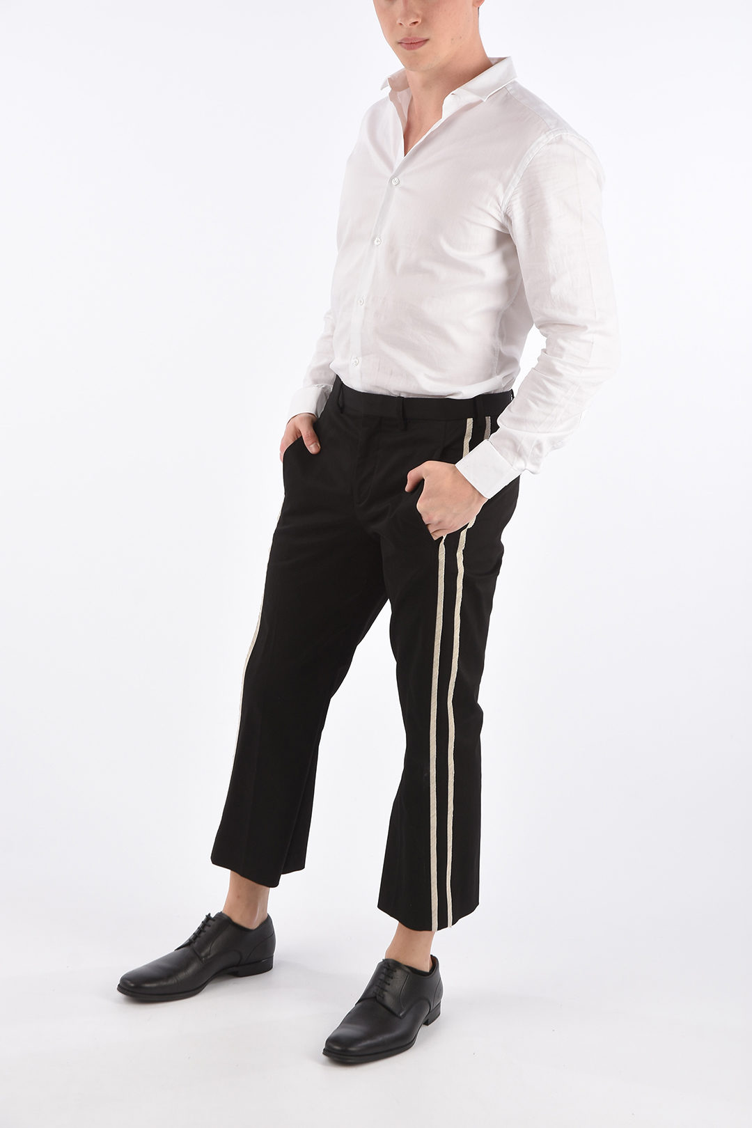 Neil Barrett mid-rise Cropped Trousers - Farfetch