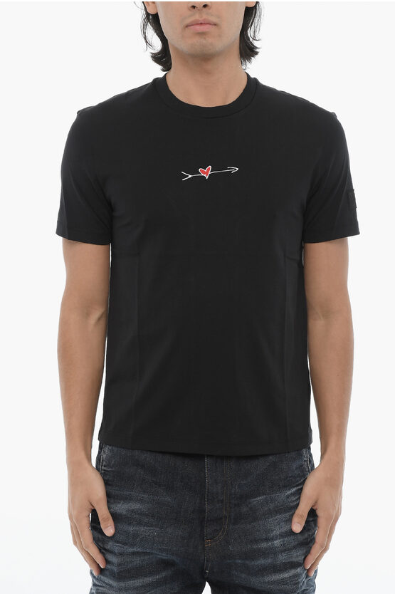 Shop Neil Barrett Slim Fit Cupid Crew-neck T-shirt