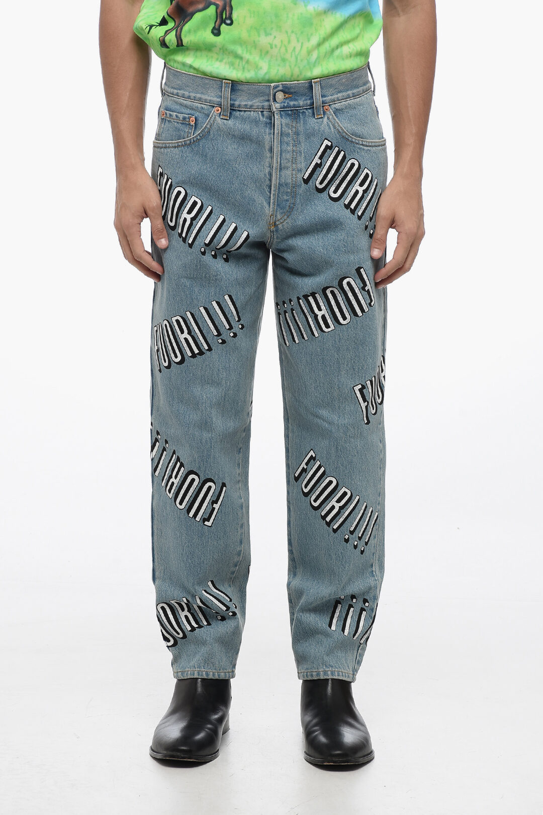 PT05 SLIM FIT FLOWER DENIM／Made in Italy PT05 SLIM FIT FLOWER DENIM／Made in Italy PT05 SLIM FIT