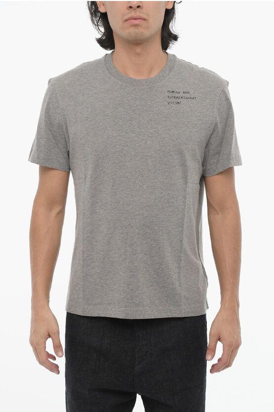 Neil Barrett Slim Fit Human With Extraordinary Vision Crew-neck T-shirt