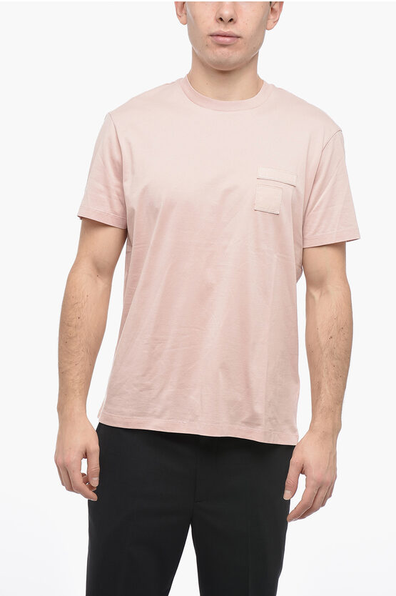 Neil Barrett Slim Fit Memory Of Army Crew-neck T-shirt In Pink