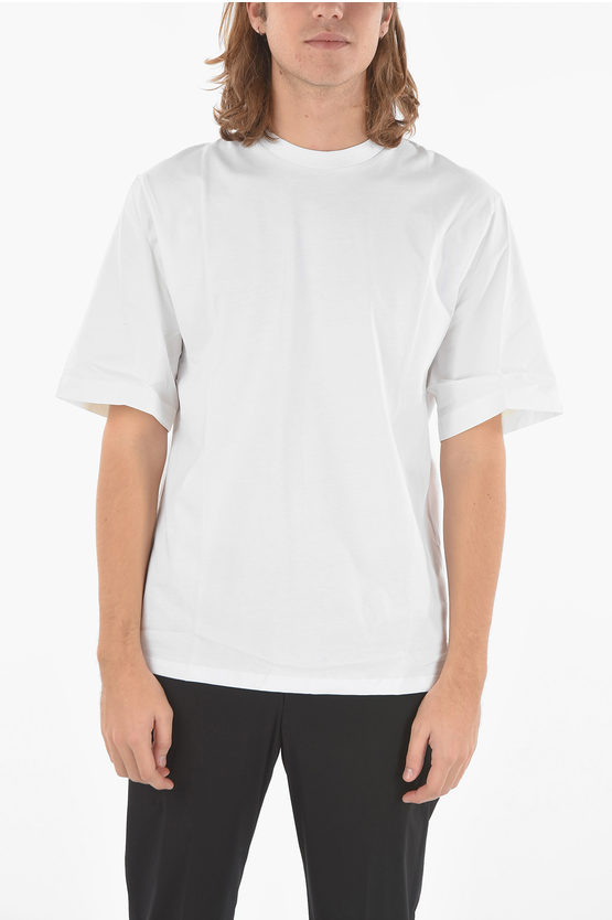 Neil Barrett Short-sleeve Knitted T-shirt In White