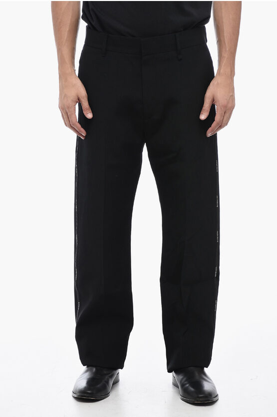 Shop Givenchy Slim Fit Pants With Logoed Band