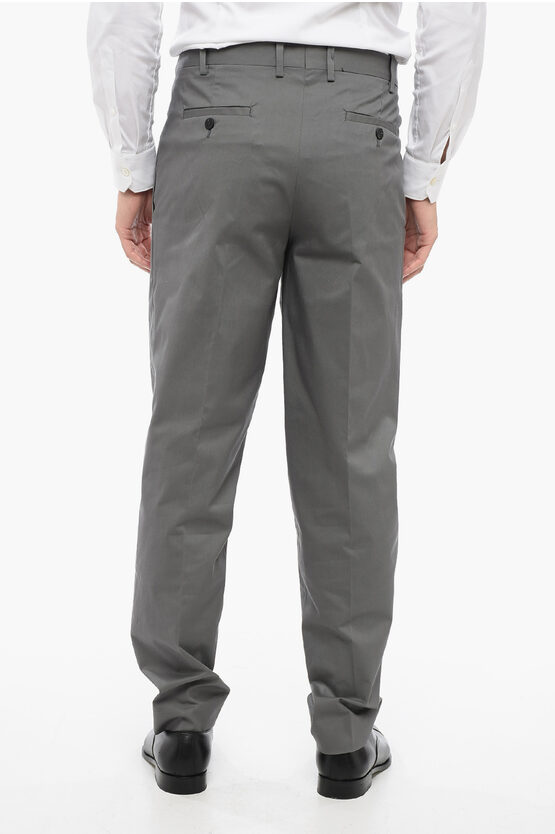 Slim Fit Suit RUFFALO Cotton-Blend with Classic Lapel