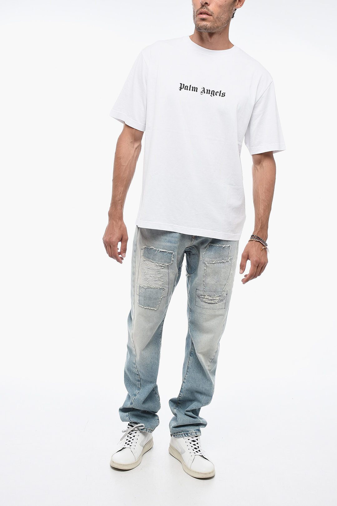 Palm Angels Slim Fit T-Shirt with Printed Logo men - Glamood