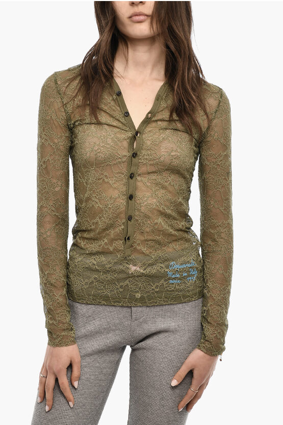 Dsquared2 Slim Fit Top With Buttons