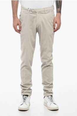 Jil Sander 4-Pocketed Twill Cotton Pants with Elastic Jil Sander 4-Pocketed Twill Cotton Pants with Elastic