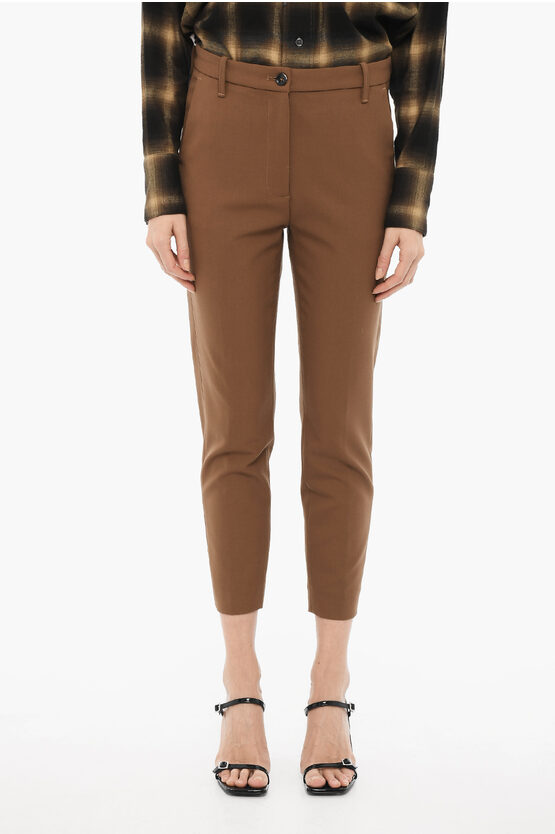 Shop Nine In The Morning Slim Fit Wool Matilda Pants