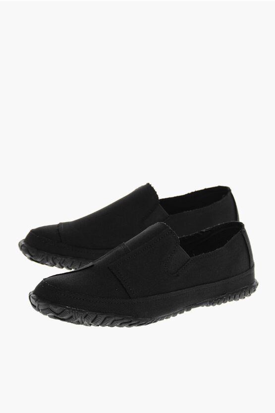 Yohji Yamamoto Slip-on Sneakers With Raw-cut Edges