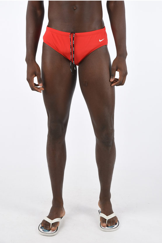 Nike Slip Swimsuit In Red