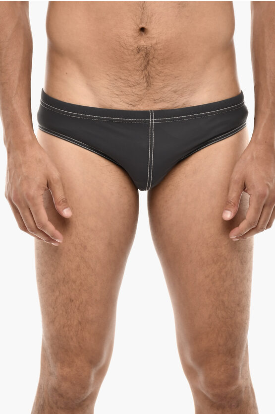 Dsquared2 Slip Swuimsuit With Contrasting Seams