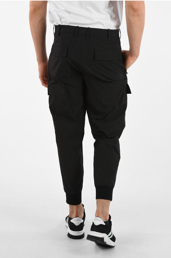 Neil Barrett Slouch Fit Cargo Pants With Elastic Ankle Band Men Glamood Outlet 4762