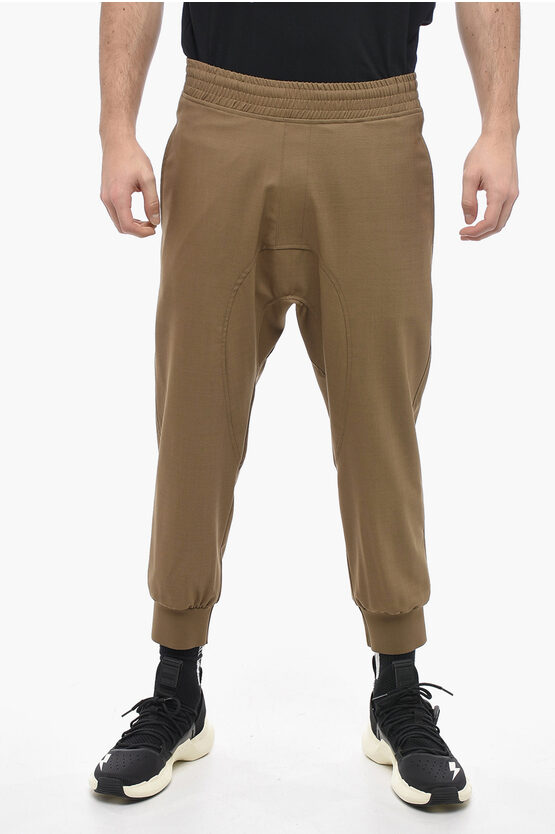 Neil Barrett Slouch Fit Charlie Trousers With Cuffs In Brown