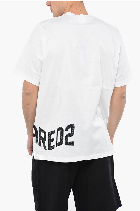 Dsquared2 SLOUCH T-shirt with Contrasting Logo Print men - Glamood Outlet
