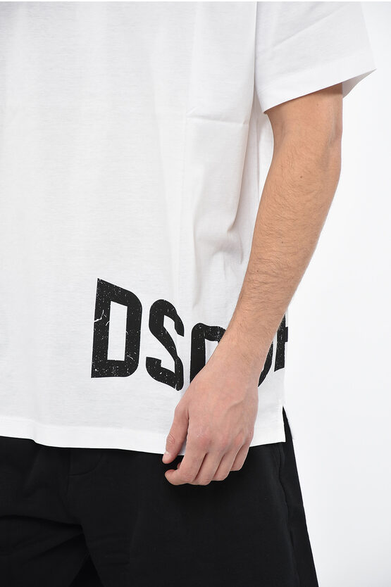 Dsquared2 SLOUCH T-shirt with Contrasting Logo Print men - Glamood Outlet
