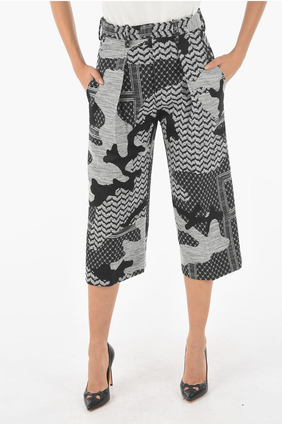 Neil Barrett Slouchy Trousers Masculine Slouch With Abstract Pattern In Multi