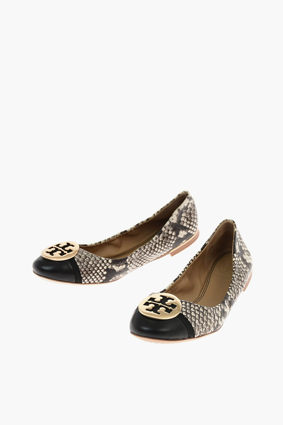 Tory Burch snake print leather Ballet flats women - Glamood Outlet
