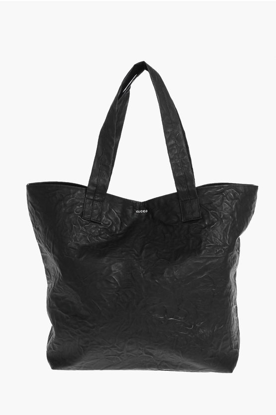 Zucca Snap Button Eco-leather Tote Bag