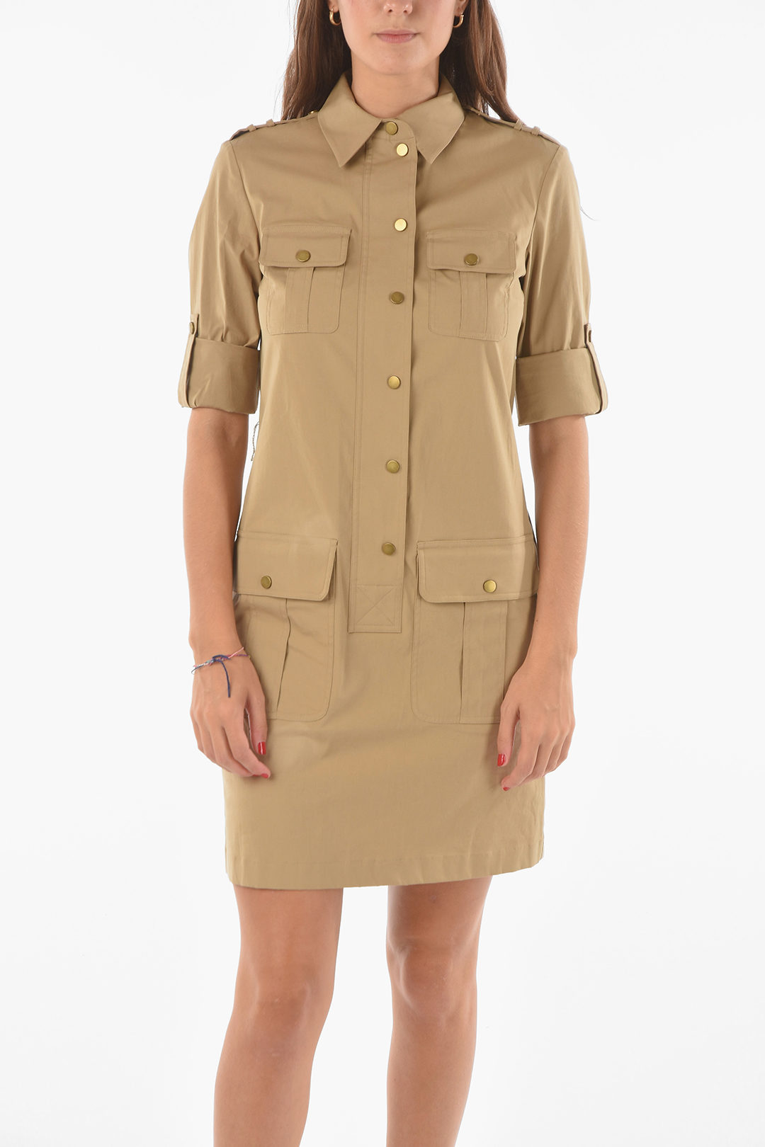 Michael Kors Plus Size ZipFront Shirt Dress  Macys