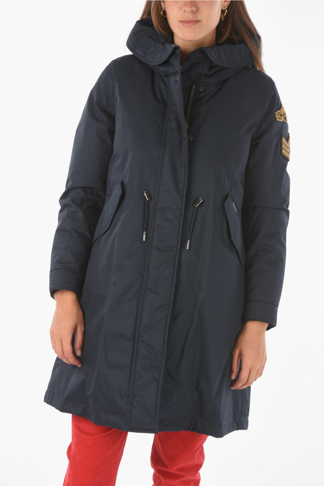 Woolrich Snap Buttons 2 Pockets REDFIELD Down Jacket women - Glamood Outlet