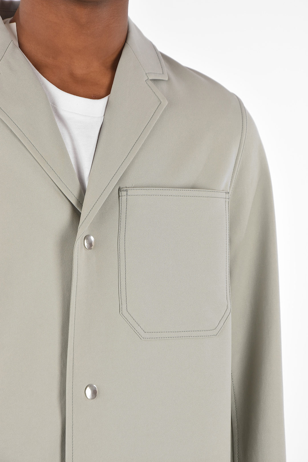 OAMC snap buttons chesterfield coat men Glamood Outlet