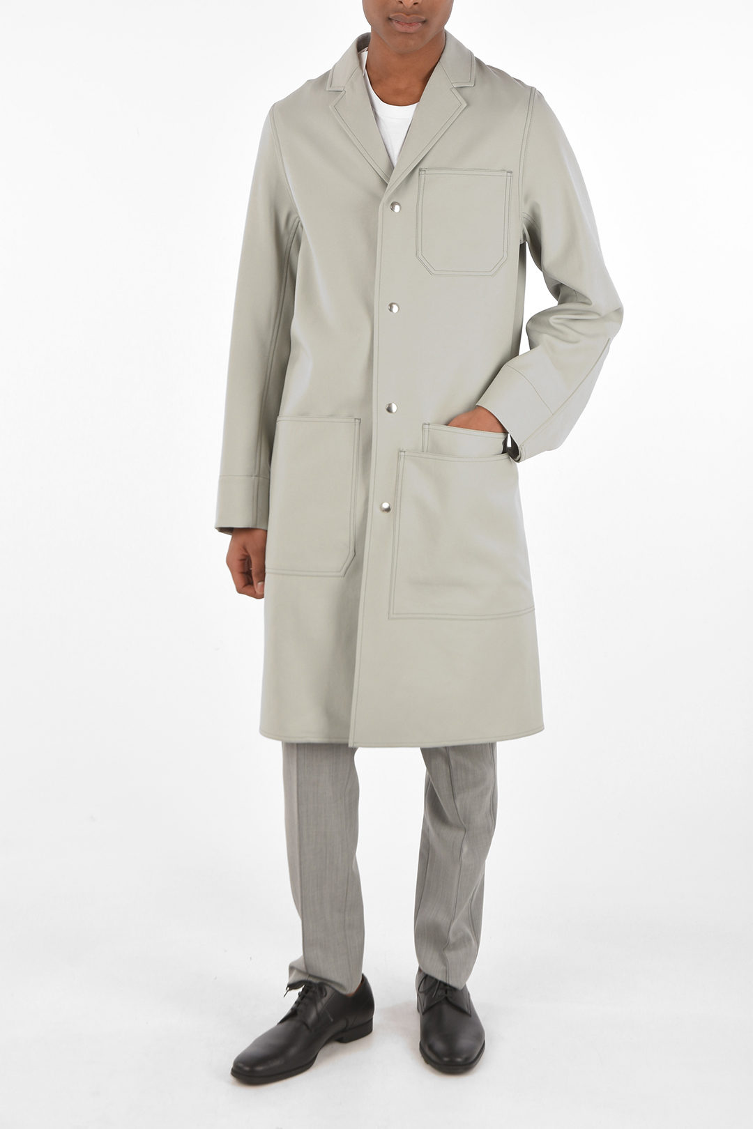 OAMC snap buttons chesterfield coat men Glamood Outlet