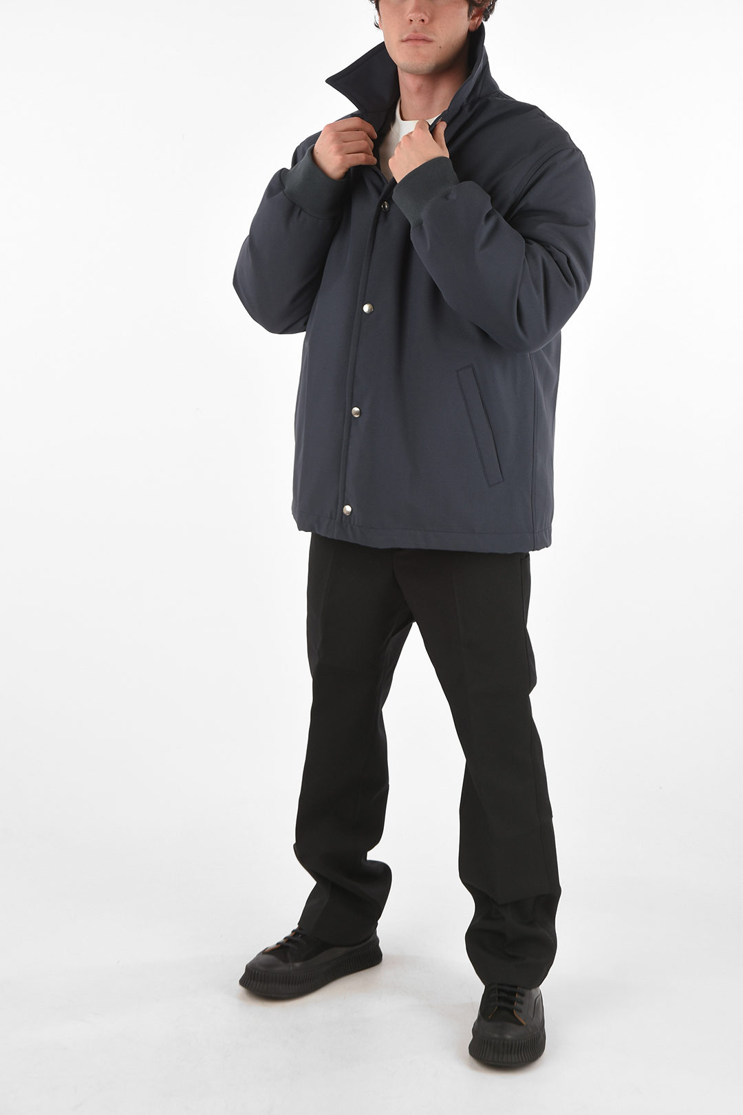 OAMC snap buttons QUADRA oversized down jacket men Glamood Outlet