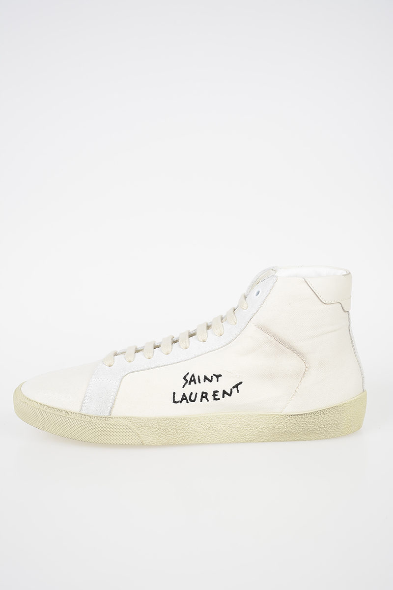 Saint Laurent Sneakers Alte in Tessuto uomo - Glamood Outlet