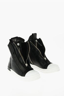 Cinzia Araia Leather Sneakers Booties women - Glamood Outlet