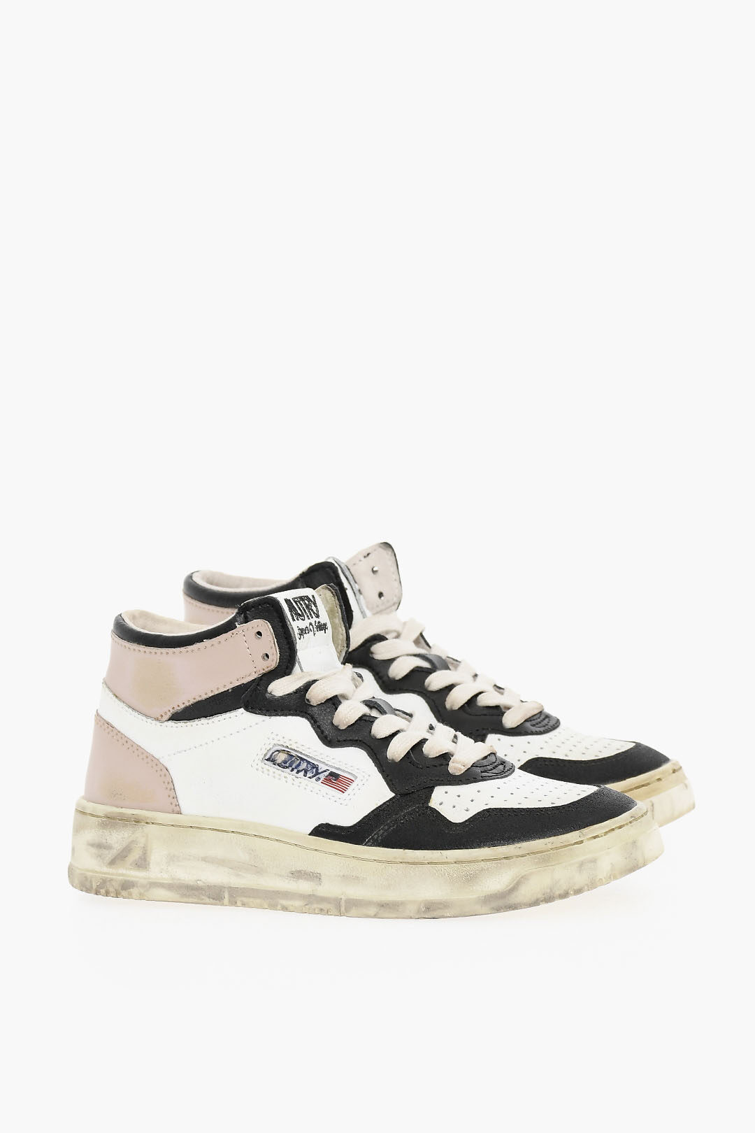 Autry Sneakers Mid-top SUPER VINTAGE In Pelle Effetto Vintage