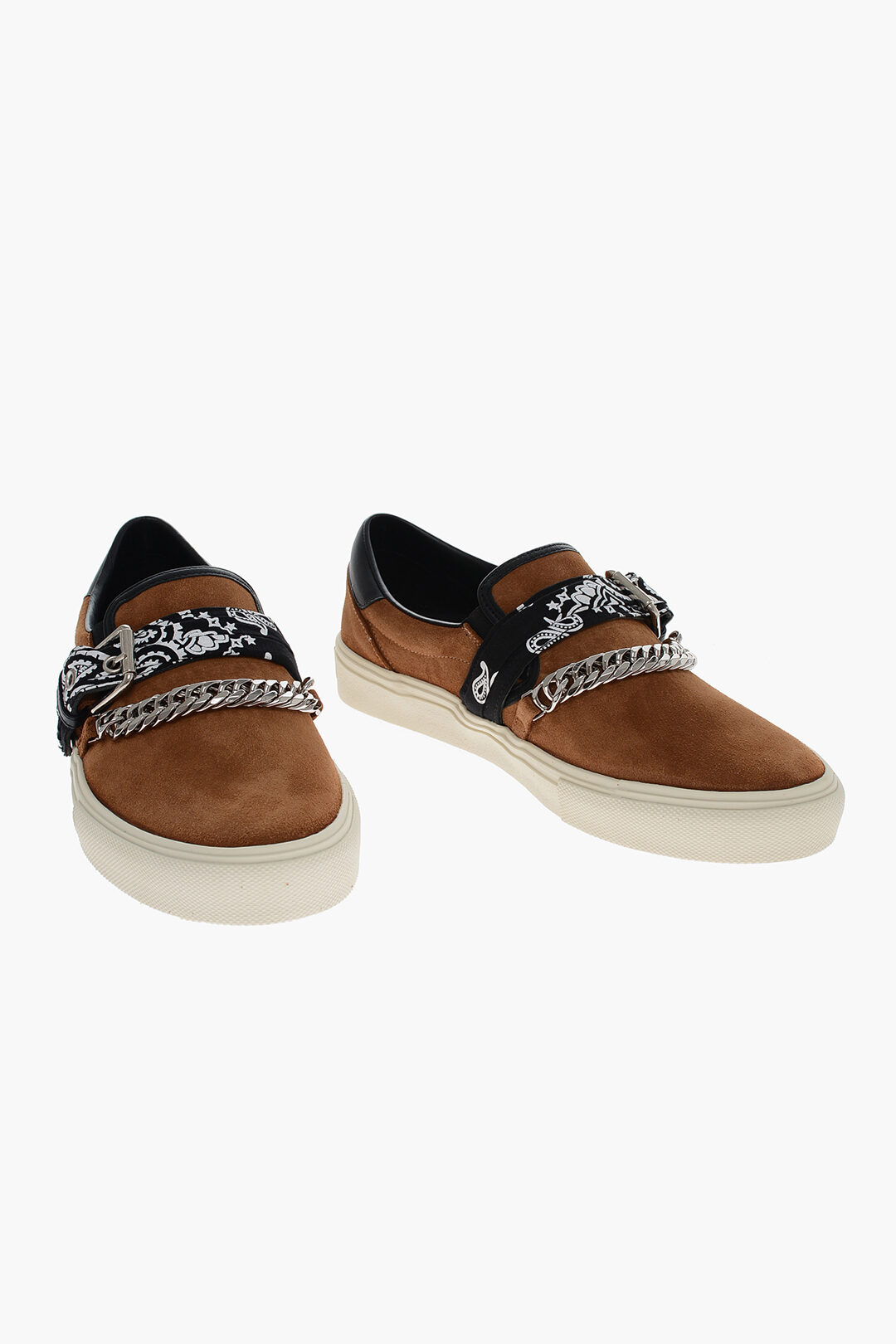 Brown Amiri Bandana Chain Slip On Sneakers Slip On BANDANA CHAIN